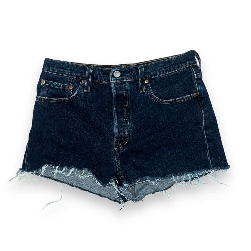 Levi’s Premium Denim 501 Jeans Shorts Women’s 29 Big E Cut Off Button Fly